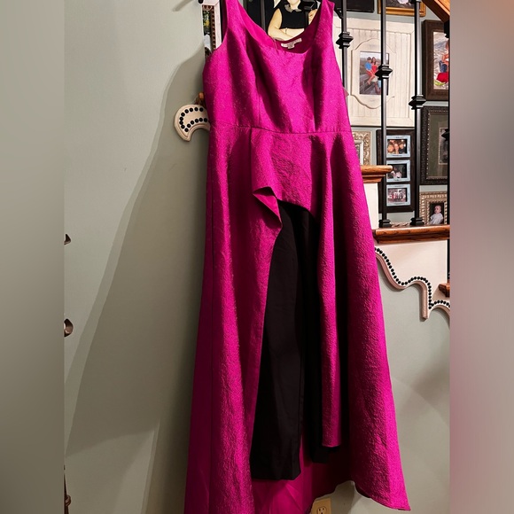 NWT SOLD OUT HTF Kay Unger cerise walk through jumpsuit - Picture 7 of 10